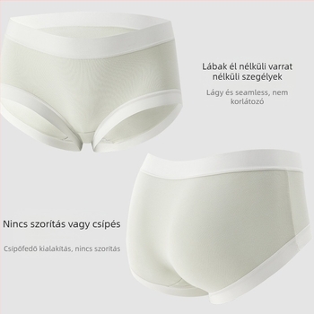 Női pamut alsónemű antibakteriális, középmagas derék, háromszög fazon, grafén betét a szemérem részen