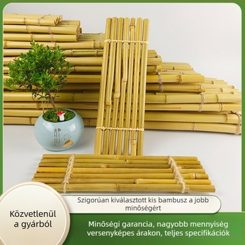 Bambusz dekoráció az akvariumhoz, lebegő bambusz tutaj, pastoriális stílus, bambusz anyag, otthonra és szállodák/éttermek számára