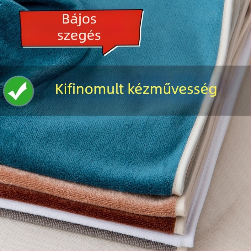 Mikroszálas tisztító törölköző lyukakkal az ágy megterítéséhez és masszázshoz; logó nyomtatás elérhető; 140 g; nedvességfelszívás 0–5 s