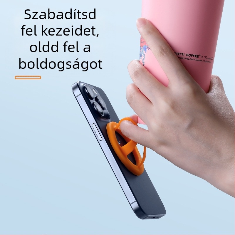 MK szilikon telefon-gyűrű tartó, Lazy Stand, karikatúra stílus
