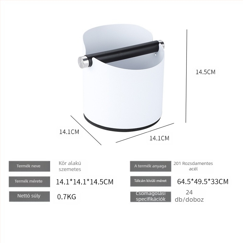 Kávézacc tartó, 201 rozsdamentes acél, modern minimalist stílus, Luxiang