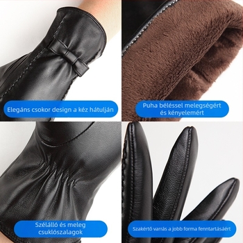 Gyapjúbőr ujjas kesztyűk – melegen tart, tavaszi szezon, 2024 téliek kiadás