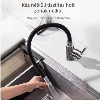 Forgó konyhai mosogatótál csaptele kerámiás patronnal, cinkötvözet test, modell CL-WXCF01