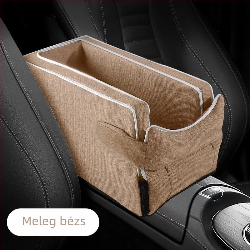 Autó középső konzolja kisállatbiztonsági ülés – plüss töltés, textil felület, négy évszakos univerzális, minimalistikus dizájn