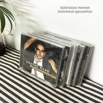CD/DVD/Blu-ray védő tasak — átlátszó lemez tok, önzáró, nylon háló anyag, zárt típus, cikkszám Fiupeuiroritwr