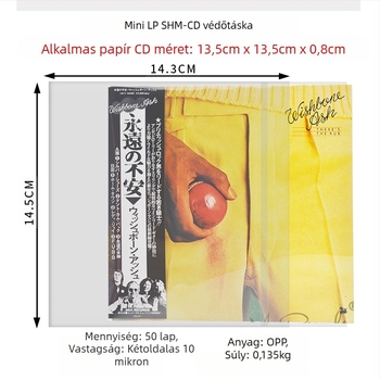 CD/DVD/Blu-ray védő tasak — átlátszó lemez tok, önzáró, nylon háló anyag, zárt típus, cikkszám Fiupeuiroritwr