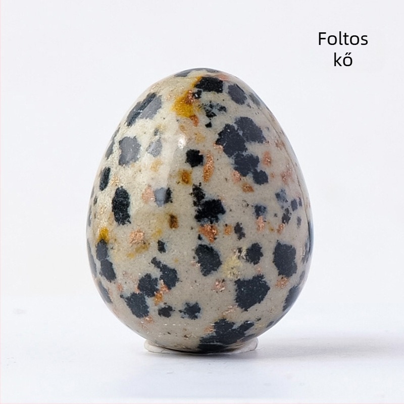 Természetes kristály tojás dekoráció, ovális forma, csiszolás és polírozás, testreszabható