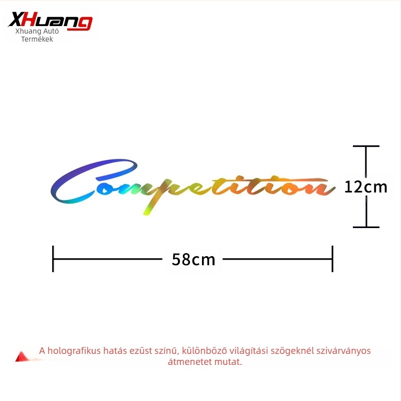 Autó karosszéria matricája betűkkel/cifrákkal/szöveggel – öntapadós szerelés