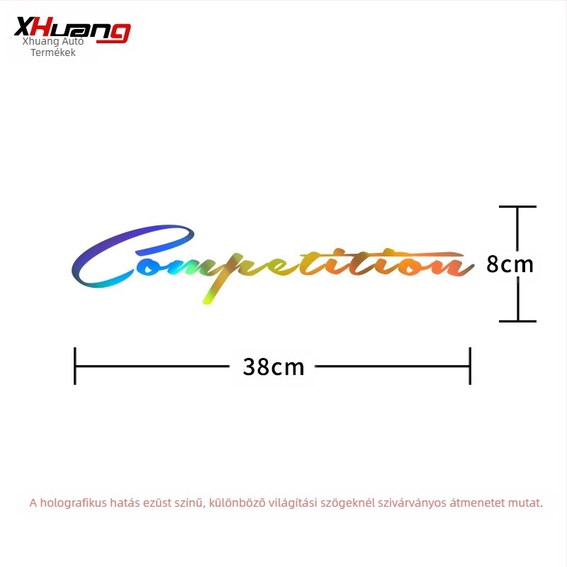 Autó karosszéria matricája betűkkel/cifrákkal/szöveggel – öntapadós szerelés