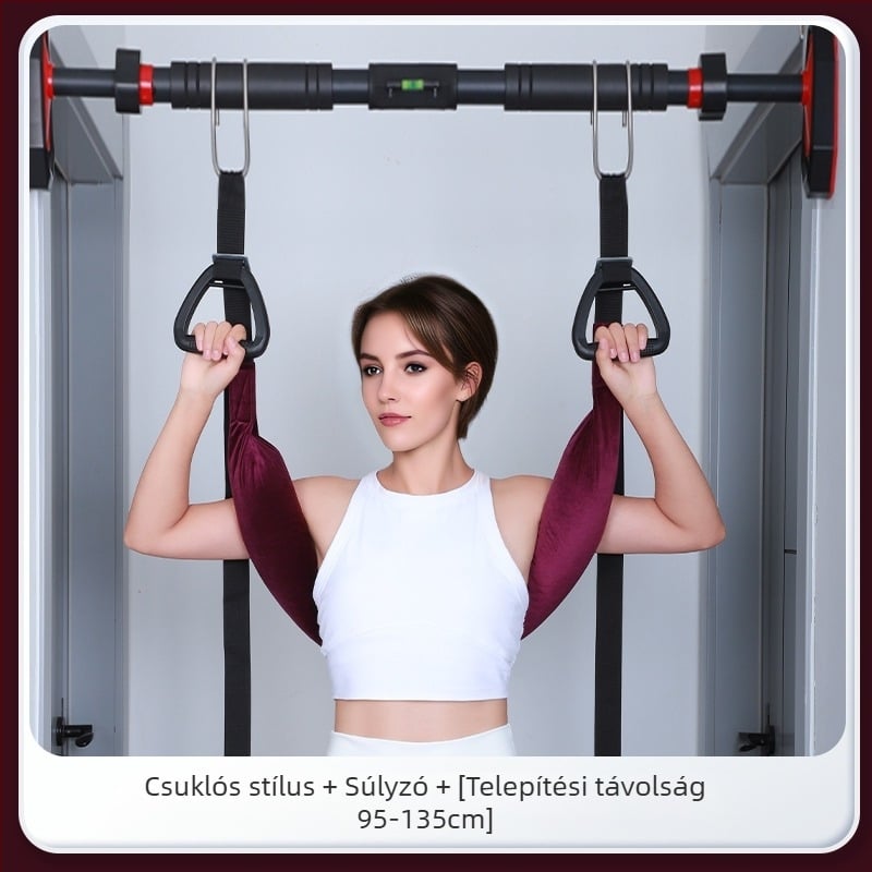 Lumbális trakciós öv nyakpánttal otthoni gerincnyújtáshoz – egyrudú rúd, diszk protrúzió támogatása