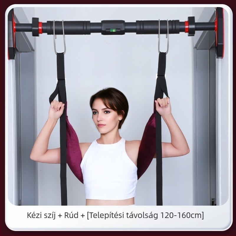 Lumbális trakciós öv nyakpánttal otthoni gerincnyújtáshoz – egyrudú rúd, diszk protrúzió támogatása