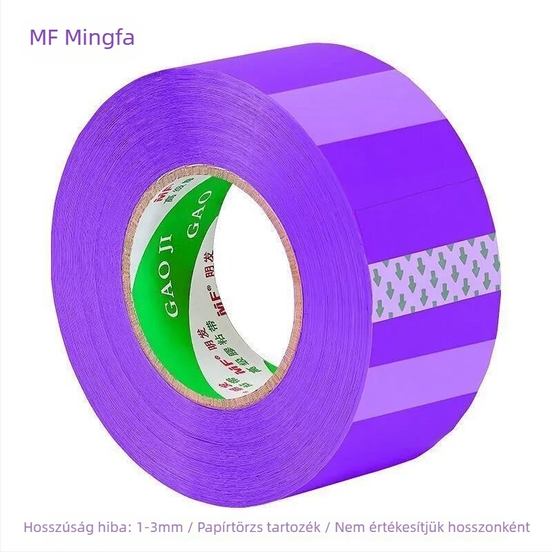 Mingfa csomagoló szalag - Alapanyag: BOPP film; Csomagoláshoz és záráshoz; Erős adhézió