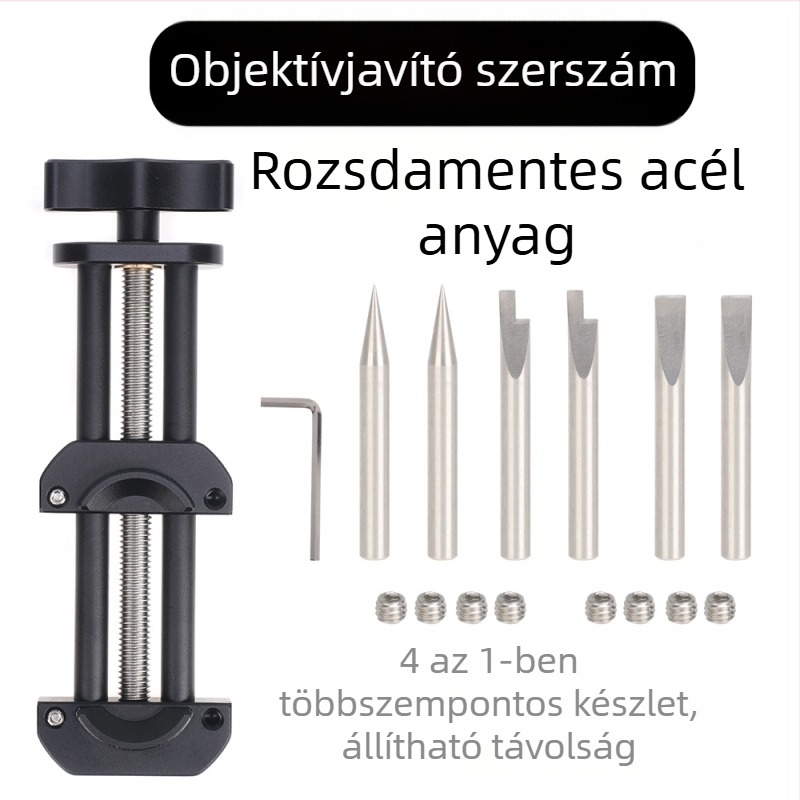 Objektívszűrő javító eszköz – alumíniumötvözet, menetes nyílás deformáció javítására, precíziós korrekciós eszközök