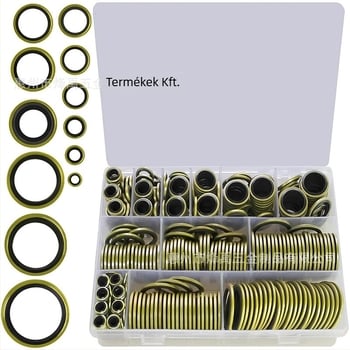 O-gyűrű tömítő készlet, NBR nitril gumi (378 db, rögzített tömítés), Fengyu Electric, kód Dq063