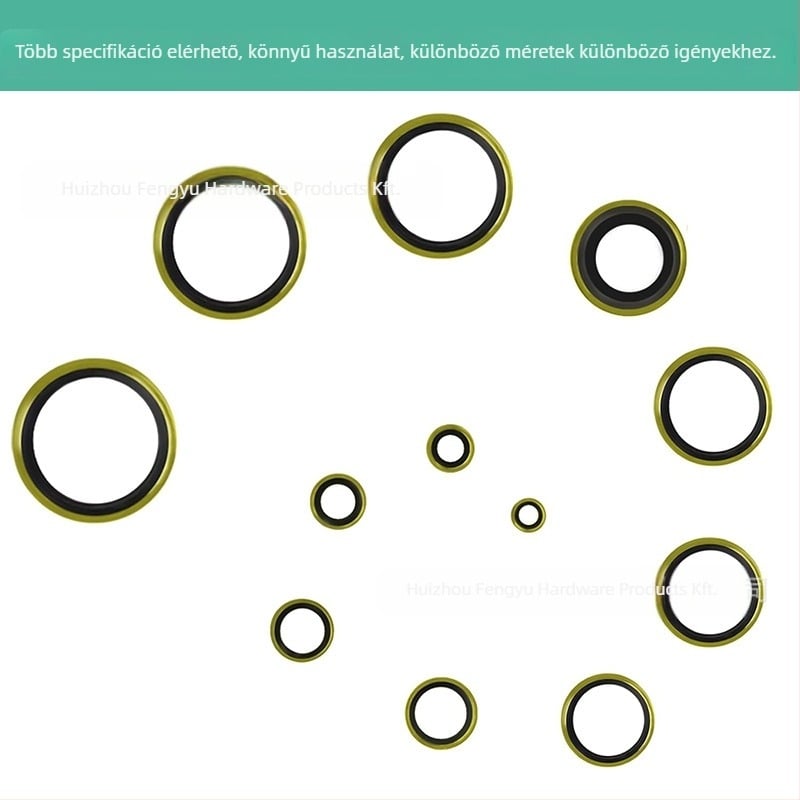 O-gyűrű tömítő készlet, NBR nitril gumi (378 db, rögzített tömítés), Fengyu Electric, kód Dq063
