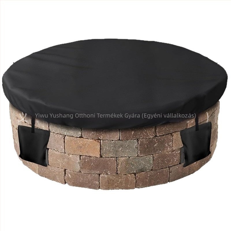 Kültéri tűzrakó fedél | kerek, vízálló, poliészter, modern minimalista stílus, kombinált készlet (Személyre szabható: Igen)