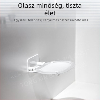 Zuhanyzószék 304 rozsdamentes acél alapú és akril panellel – vízálló, korrózióálló, nagy teherbírású