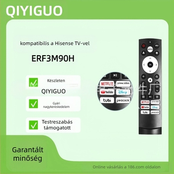 ERF3M90H távirányító HISEN infravörös verzióhoz – 8-12 m hatótávolság, TV-kompatibilis, QIYIGUO