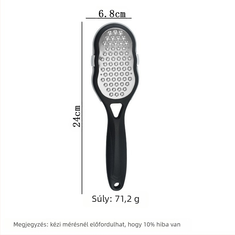 Műanyag talpreszelő tök formájú, modell HJ02, otthoni használatra