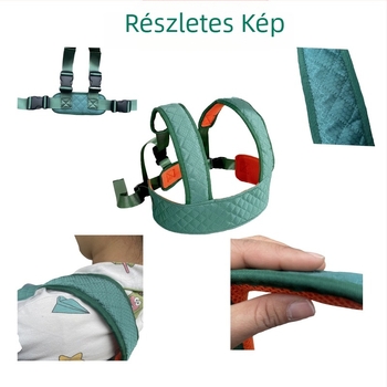 Kerekesszék biztonsági öv, derékhoz illeszkedő, poliészter anyag, modell C004, 12 hónap garancia