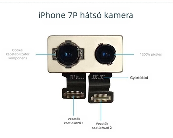 Apple hátsó kamera modul, CMOS szenzor, 12 MP, beépített
