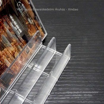 Átlátszó akril CD-díszítő állvány asztalhoz, 6 réteg, több rekesz