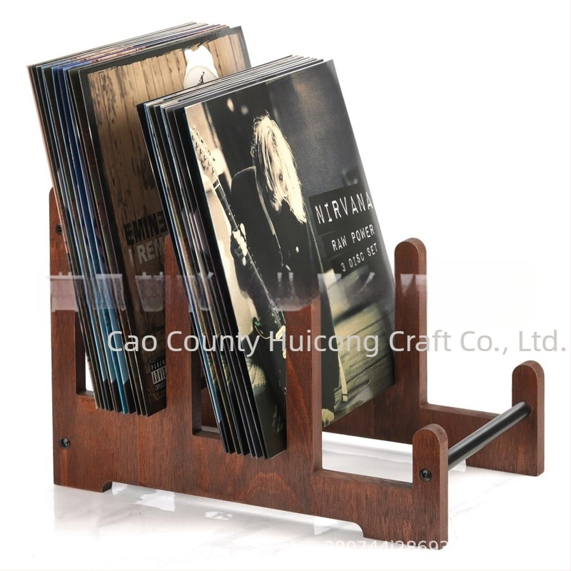 Fa Kijelzőállvány – Márka Hc, Modell 25-6211, Kód F-6211, Egyszerű Modern Stílus, Tároló Lemezekhez, CD-hez és Fotóalbumokhoz