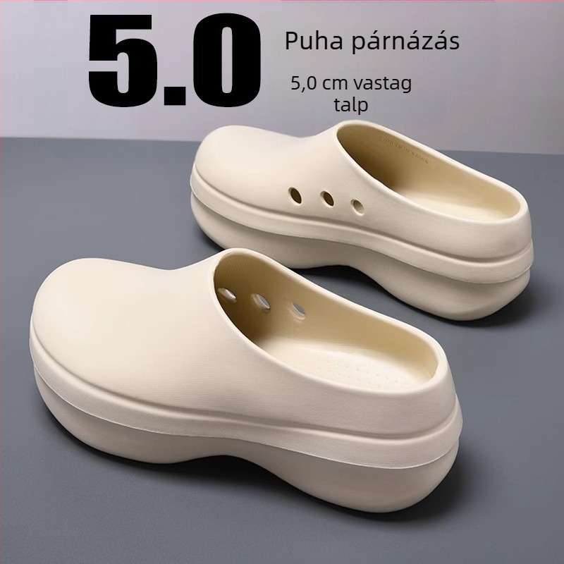 Férfi EVA szakács cipő — vastag csúszásmentes, vízálló és olajálló talp, injektált kivitel, nyár 2025