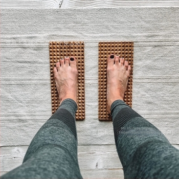 Wood peak jóga lábpedál – jóga segédeszközök, fitnesz berendezés és egészség-masszázs