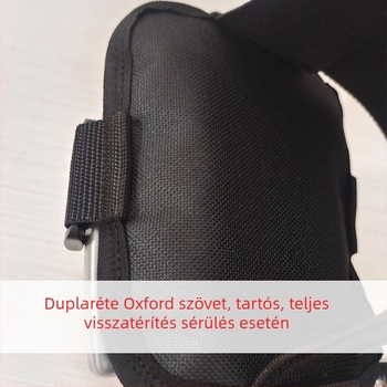 Home Care kerekesszékre tervezett biztonsági öv, láb rögzítőpánt, modell 049, Oxford anyag