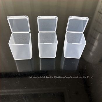 Japán stílusú ékszer- és gyöngy tároló doboz, 18L, logóval, autóban használható, DIY projektekhez