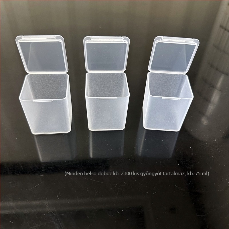 Japán stílusú ékszer- és gyöngy tároló doboz, 18L, logóval, autóban használható, DIY projektekhez