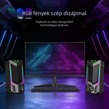 SADA V-150 számítógépes hangszóró, két hangszóróval, 3,5 mm bemenet, Bluetooth 5.0, 30 Hz–15 kHz, SNR ≥ 60 dB