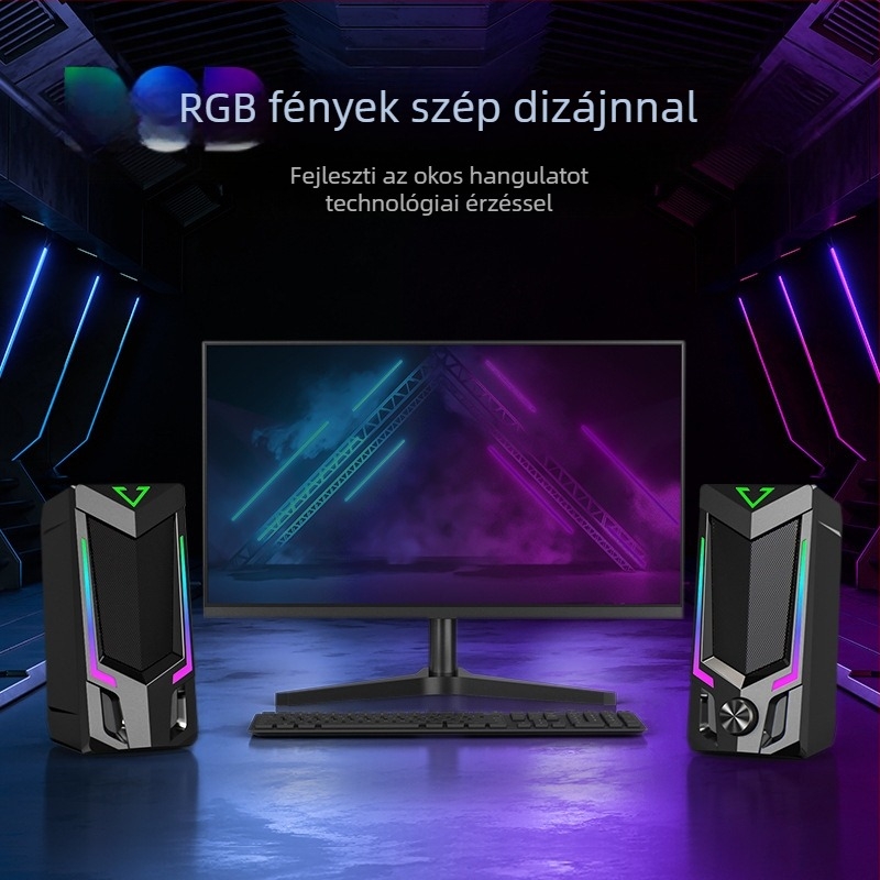 SADA V-150 számítógépes hangszóró, két hangszóróval, 3,5 mm bemenet, Bluetooth 5.0, 30 Hz–15 kHz, SNR ≥ 60 dB