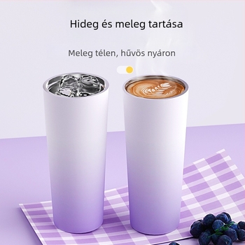 Hőszigetelt gyümölcslé készítő pohár beépített akkumulátorral, 60W, kapacitás 601–800 ml, 22 001 RPM fölött