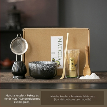 7-darabos bambusz teaceremónia készlet ajándékdobozban logóval - Teaceremóniás kiegészítők, kínai stílus