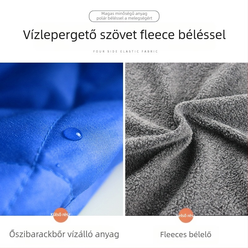 ASMPET Peach Skin Pamut Kutyakabát – Párnázott, Őszi–Téli Meleg, Kültéri Túrákhoz, Kisállat Ruházat