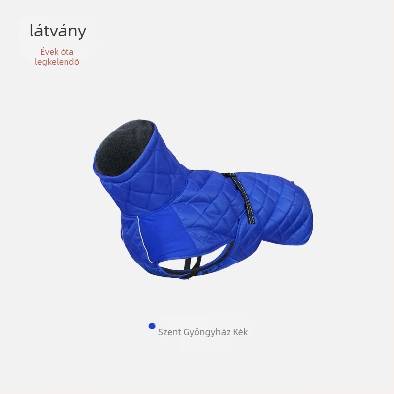 ASMPET Peach Skin Pamut Kutyakabát – Párnázott, Őszi–Téli Meleg, Kültéri Túrákhoz, Kisállat Ruházat