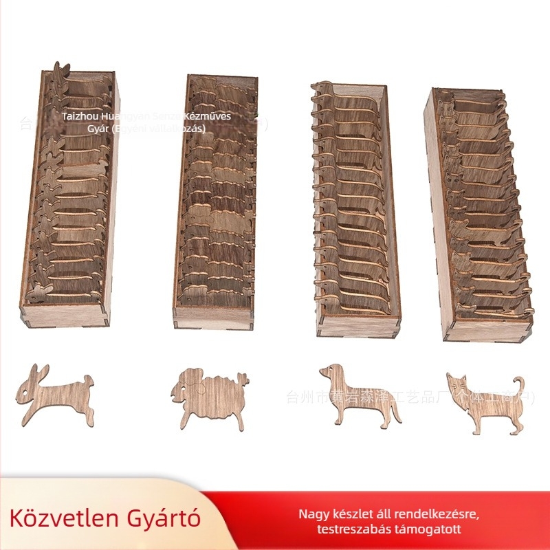 Fa állat orsók készlete