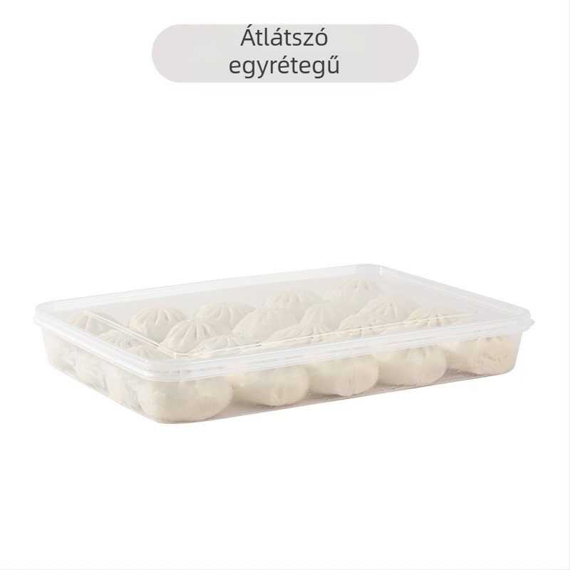 Dumpling fagyasztó doboz fedéllel – élelmiszer-minőségű műanyagból, tárolásra