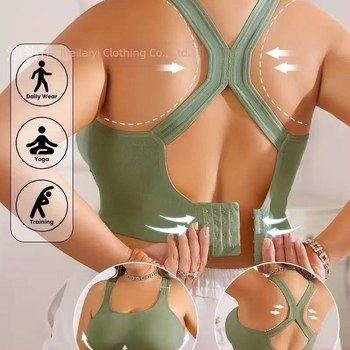 Meilaiyi 8680 sportmelltartó varrás nélküli – teljes kosár, push-up, hátul négy sor kapocs, nylon anyag spandex bélés
