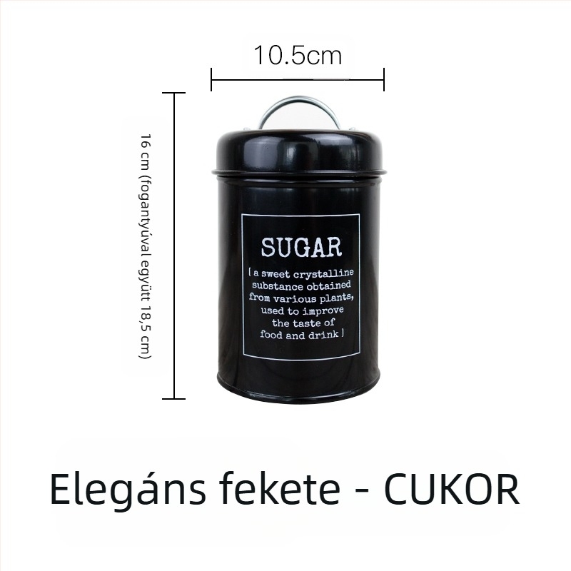 Fém kör alakú zárható, tömítő gyűrűvel ellátott edény tejpor, kávé, tea, cukorka és arcmaszk por számára; kapacitás 300 ml alatt