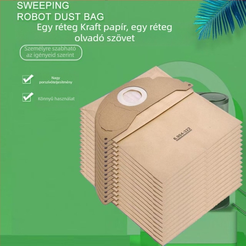 WD2MV2 porgyűjtő taska porszívóhoz, otthoni használatra, modell WD2MV2, alkalmas 51–100 m²-re