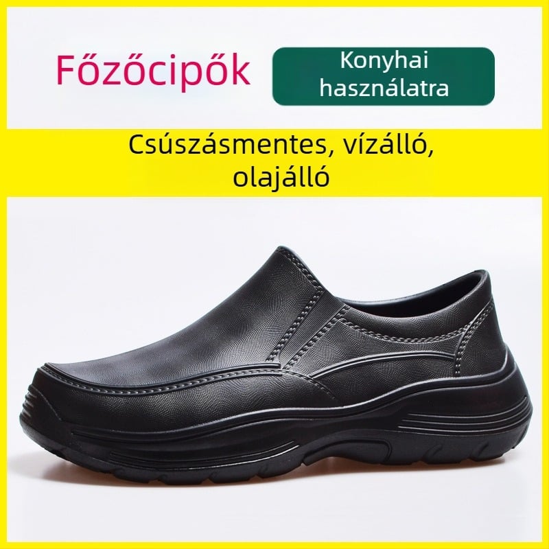 Szakács cipő, EVA gumi, csúszásgátló funkció, Titanium Shield márka