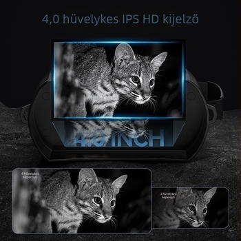Éjjellátó készülék infravörös megfigyeléshez, kettős cső, IPS HD kijelző, kültéri digitális távcső.