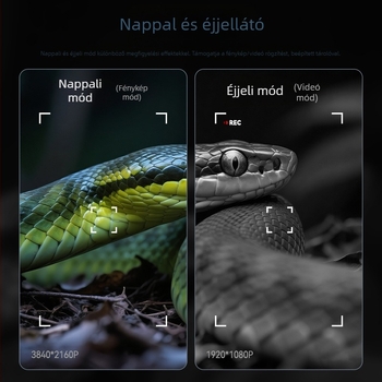 Éjjellátó készülék infravörös megfigyeléshez, kettős cső, IPS HD kijelző, kültéri digitális távcső.