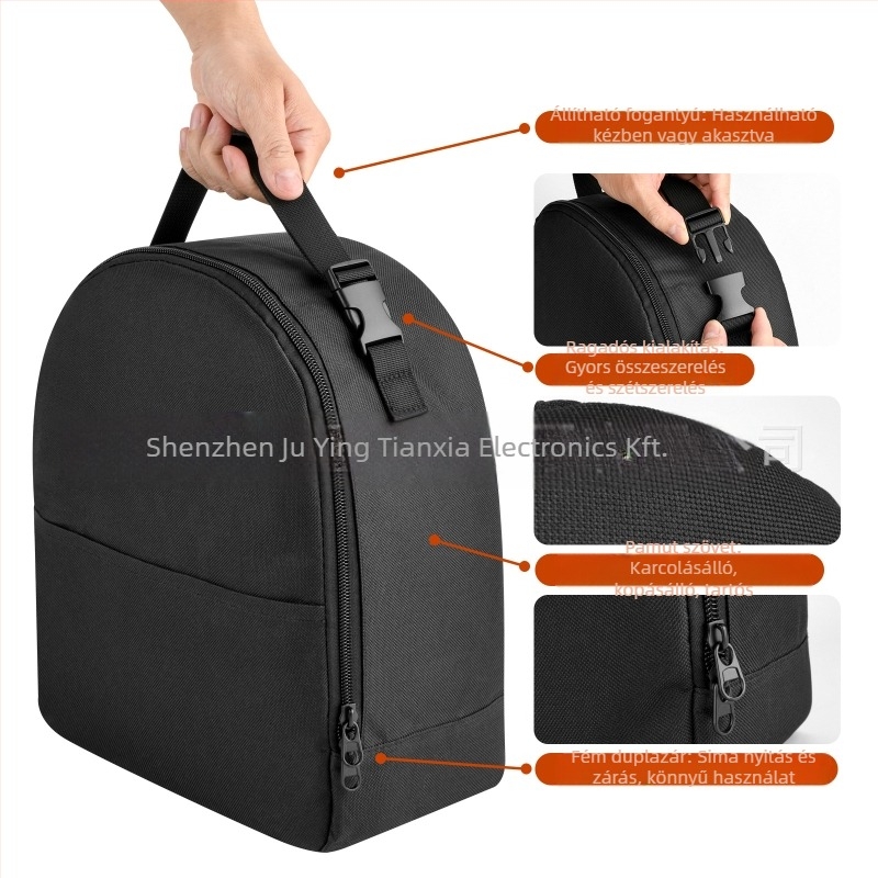 Utazótáska, kocka alakú, 600D Oxford anyag, sokoldalú, modern minimalista stílus, modell 005-O002-050015