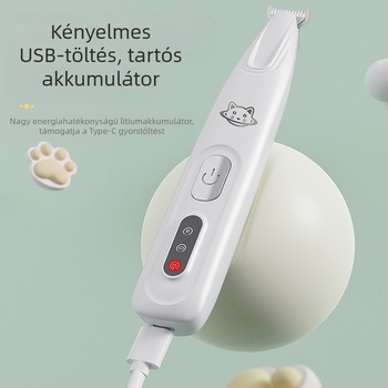 Állatszőrzet nyíró készülék – Újratölthető, ABS ház, univerzális macskáknak és kutyáknak, modell S9S