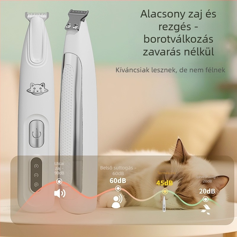 Állatszőrzet nyíró készülék – Újratölthető, ABS ház, univerzális macskáknak és kutyáknak, modell S9S