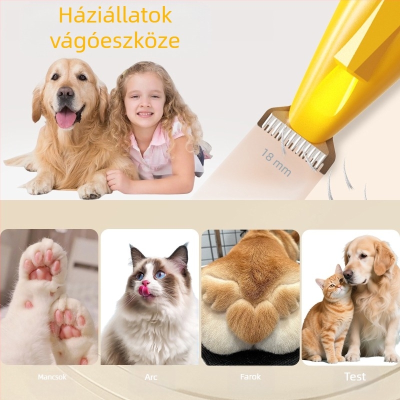 Elektronikus kisállat hajvágó kutyáknak és macskáknak - ABS test - Kereszt-határ kizárólagos export - Engedélyezett márka